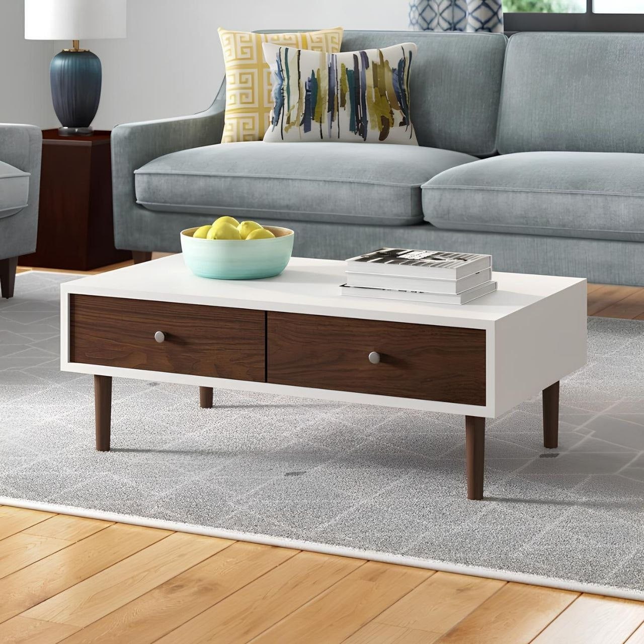 Table Unit White & Brown - WCT44