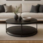 steel center coffee table and MDF wood 75×45- AA35