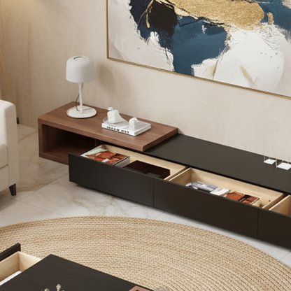 Living Room Set Black & Brown - 240 x 40 x 40 cm - TVCT21