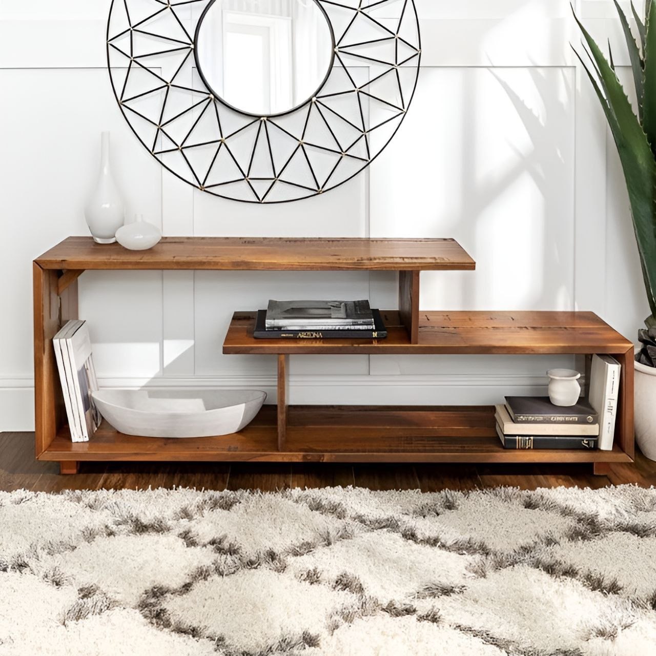 Tv Unit Wooden - 120 x 40 x 50 cm - TVUO8
