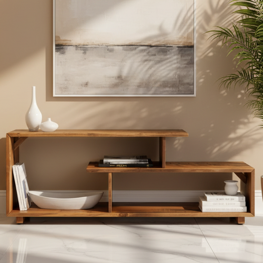 Tv Unit Wooden - 120 x 40 x 50 cm - TVUO8