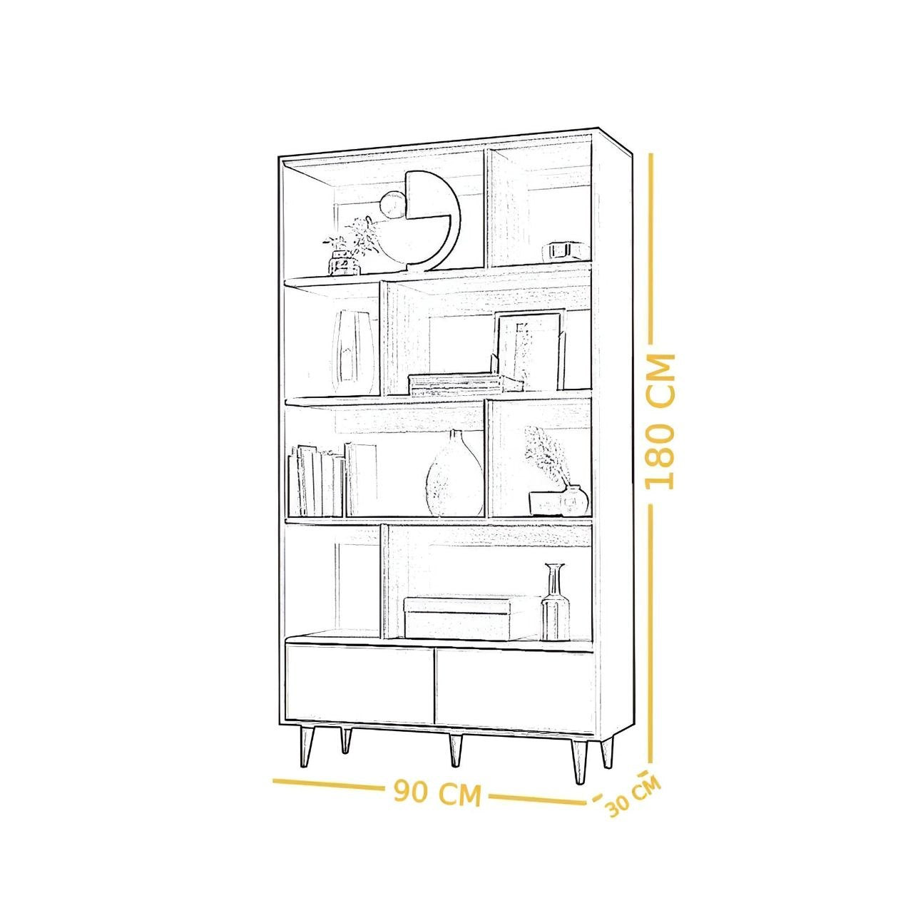 MDF Wood Display Unit - WDU12