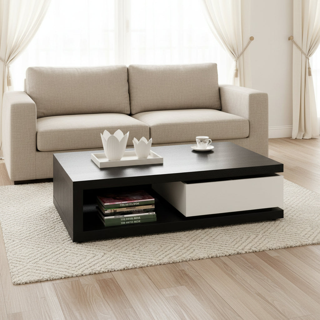 Table Unit Black & White - WCT45