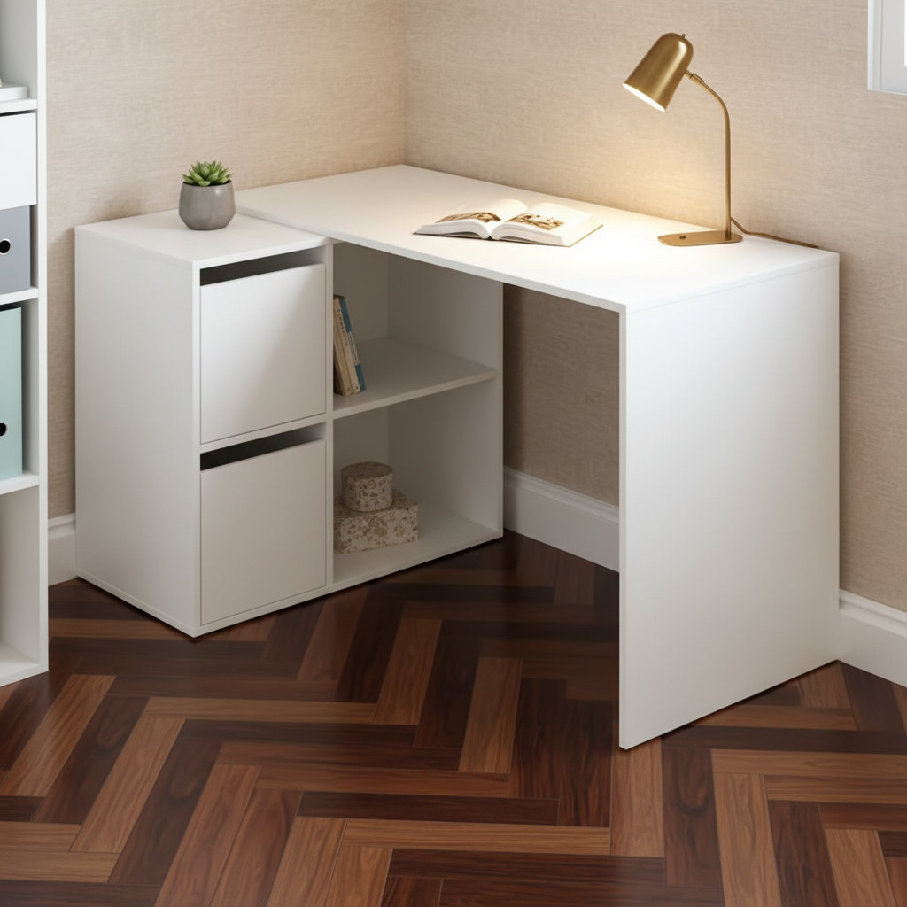 Desk White - 100 x 50 x 80 cm - WDSK43