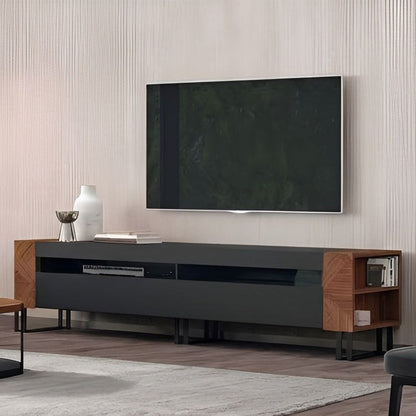 Living Room Set Black & Brown - TVCT33