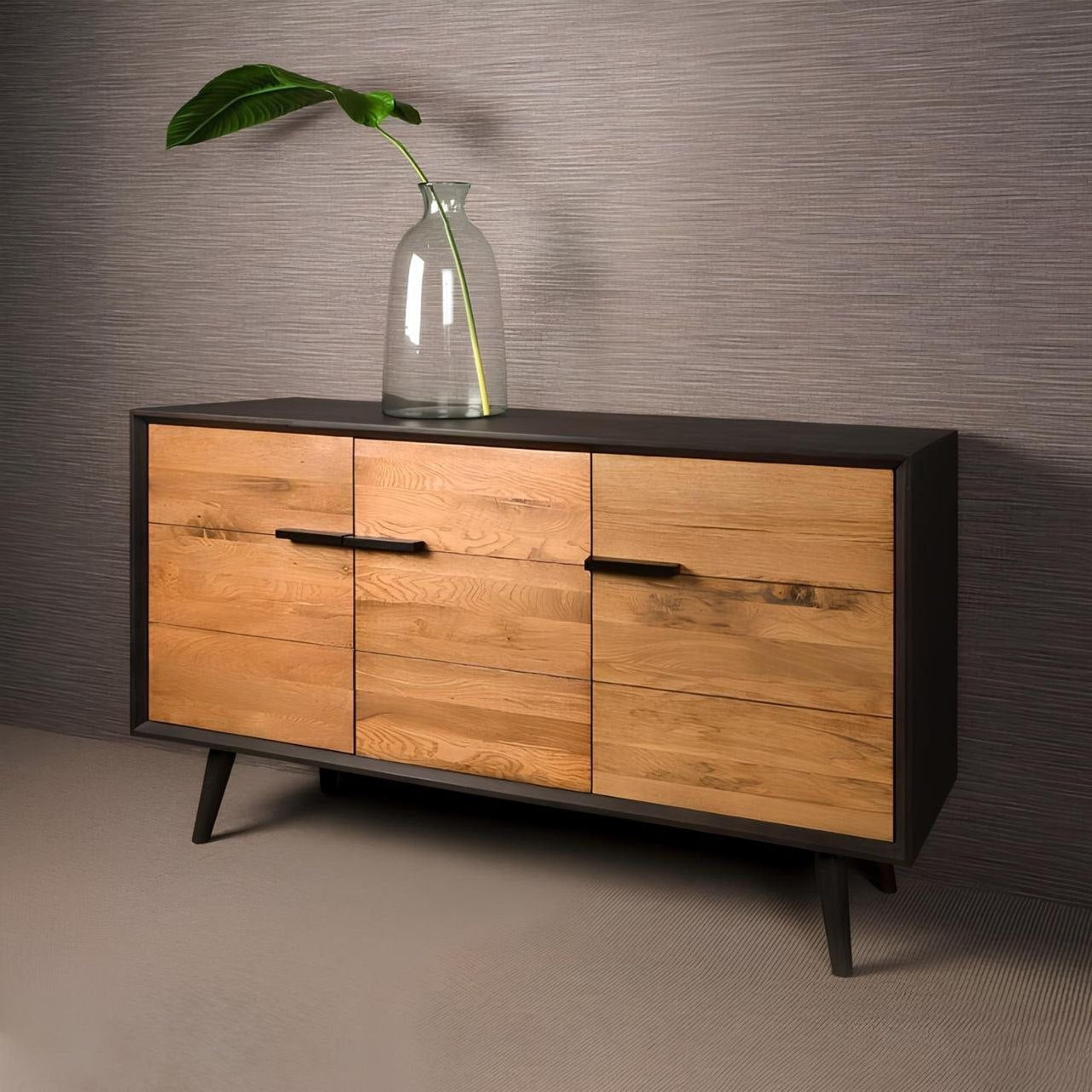 Buffet | Black & Wooden - BUF53