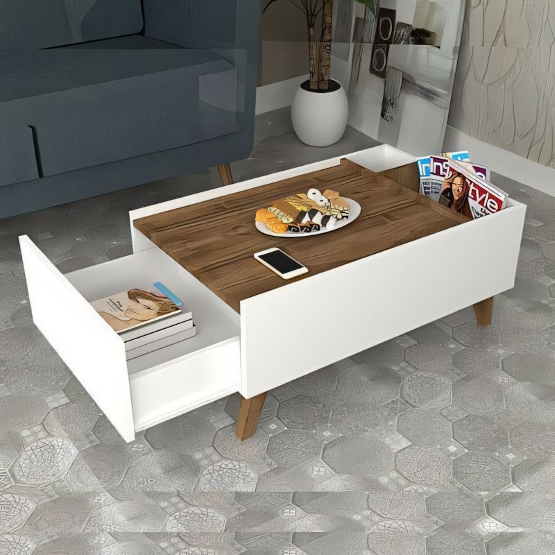 Table Unit White & Brown - WCT46