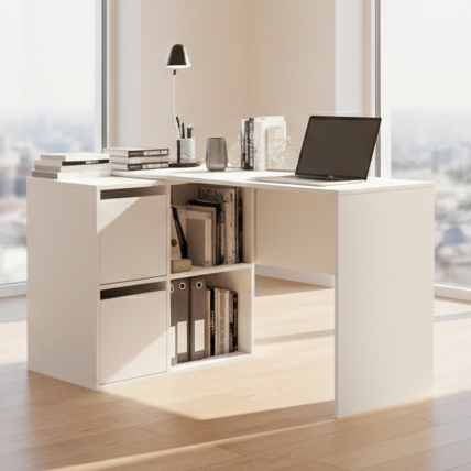 Desk White - 100 x 50 x 80 cm - WDSK43