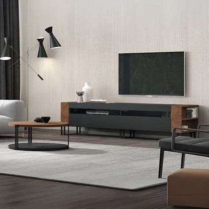 Living Room Set Black & Brown - TVCT33