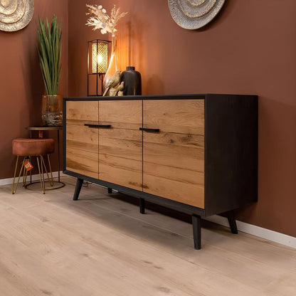 Buffet | Black & Wooden - BUF53