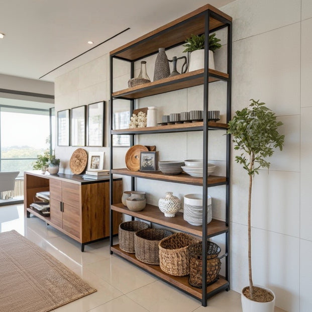 steel and counter wood Display unit - SW21