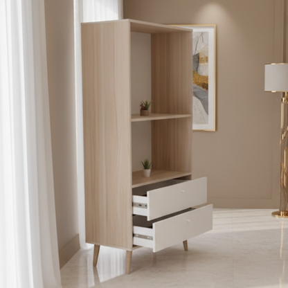Display Unit Wooden & White - WDU14