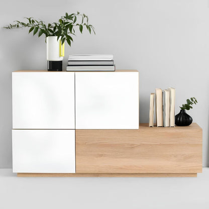 Buffet | White & Wooden - BUF54