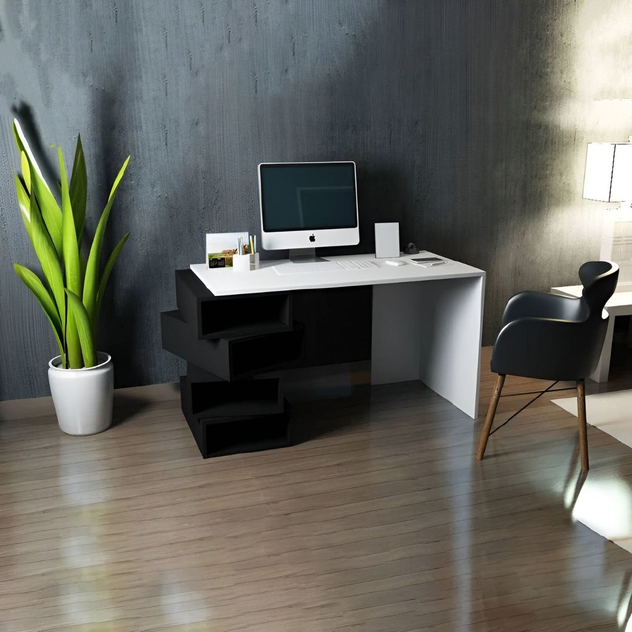 Desk Black & White - 120 x 50 x 80 cm - WDSK5