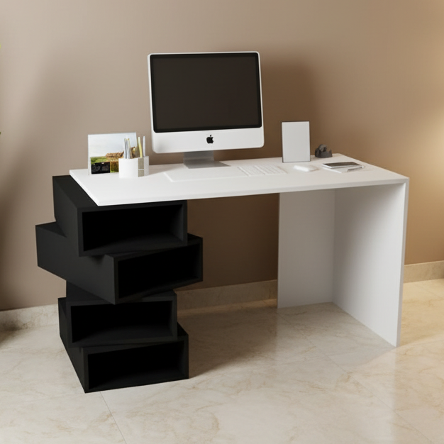 Desk Black & White - 120 x 50 x 80 cm - WDSK5
