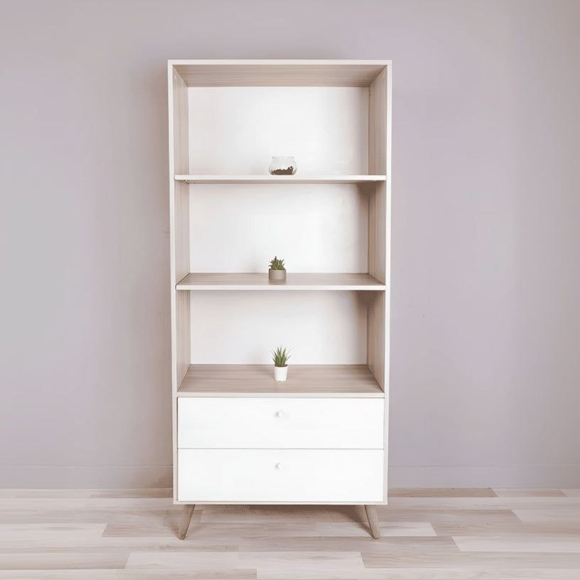 Display Unit Wooden & White - WDU14