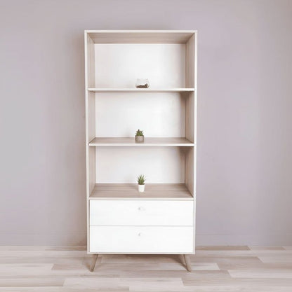 Display Unit Wooden & White - WDU14