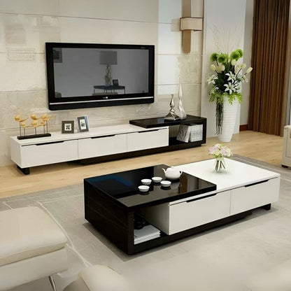 Living Room Set Black & White - TVCT34