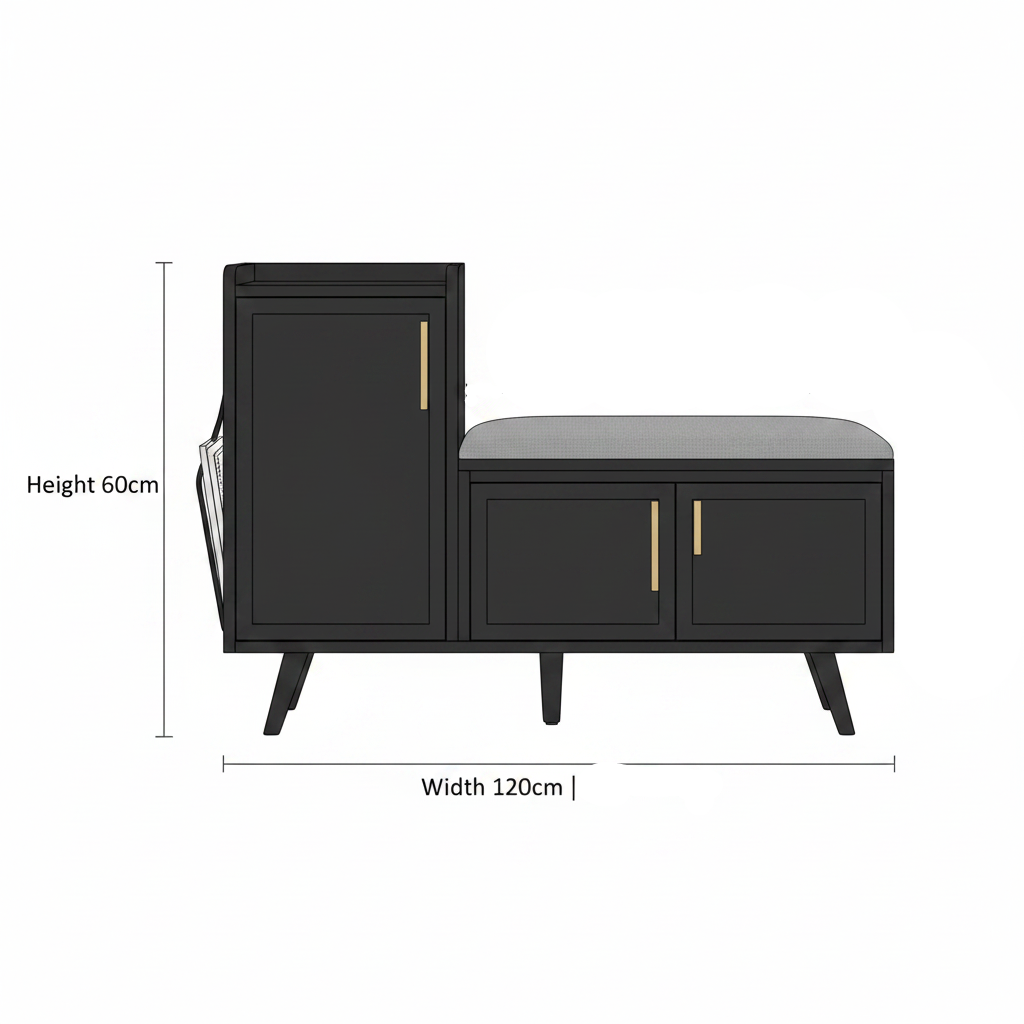 Shoe Closet Black - WSH103