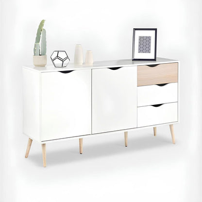 Buffet | White & Wooden - BUF55