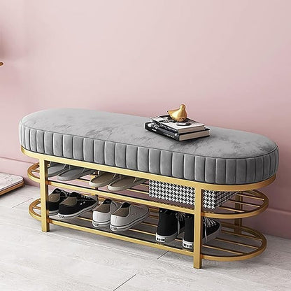 Iron gold shoe bench - SRS71