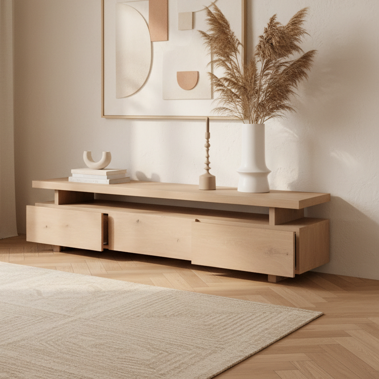 Tv Unit Wooden - 180 x 35 x 40 cm - TVUO10