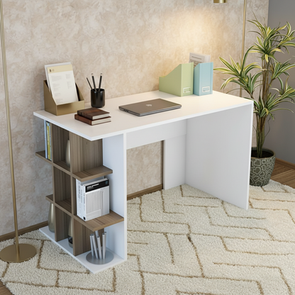 Desk Wooden & White - 120 x 50 x 75 cm - WDSK33