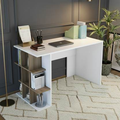 Desk Wooden & White - 120 x 50 x 75 cm - WDSK33