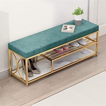 Iron gold shoe bench - SRS72