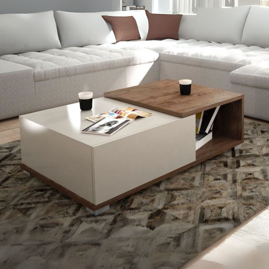 Table Unit White & Brown - WCT52