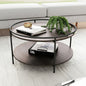 steel center coffee table and MDF wood 75×45 - AA19