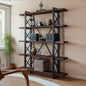 Iron and wood Display Unit and bookshelf - SW1