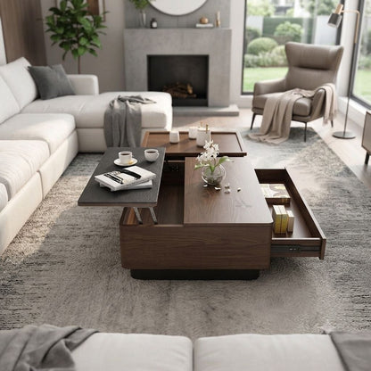 Table Unit Brown & Black - 120 x 70 x 40 cm - WCT17