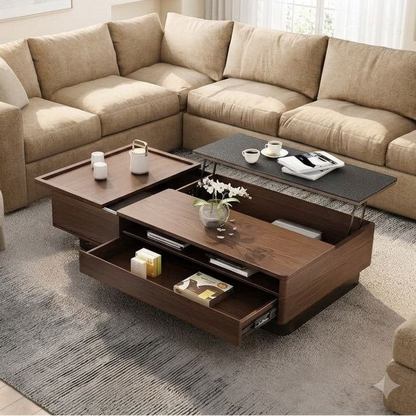 Table Unit Brown & Black - 120 x 70 x 40 cm - WCT17