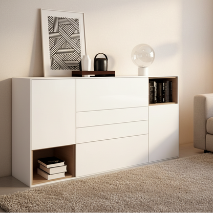 Buffet | White & Wooden - BUF57