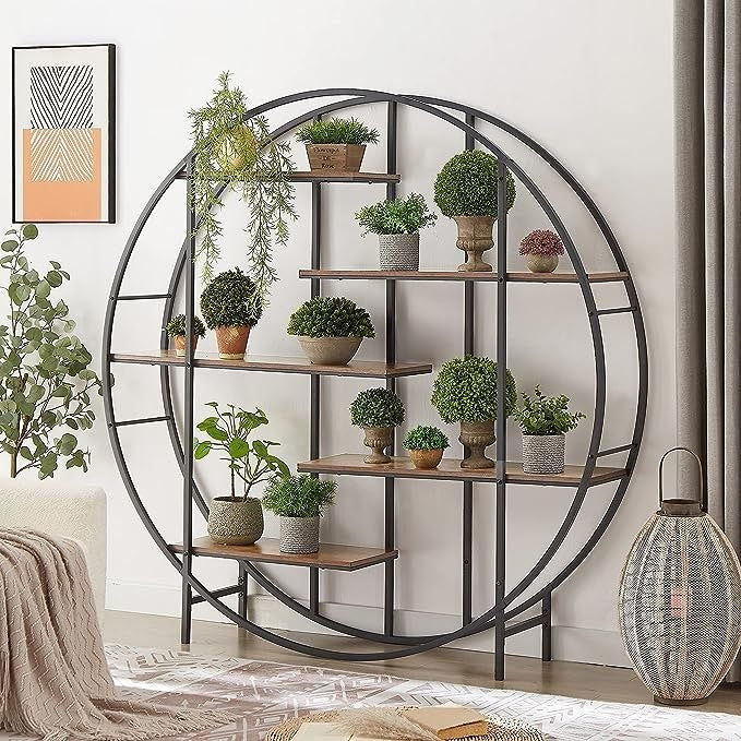 Iron and MDF wood Display unit black - SW42