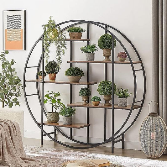 Iron and MDF wood Display unit black - SW42