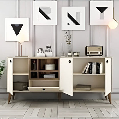 Buffet | White & Wooden - BUF58