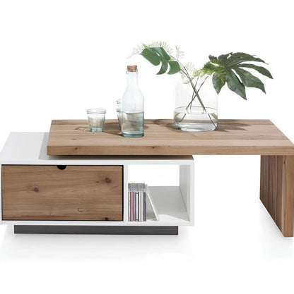 Table Unit Wooden & White - 100 x 50 x 40 cm - WCT4