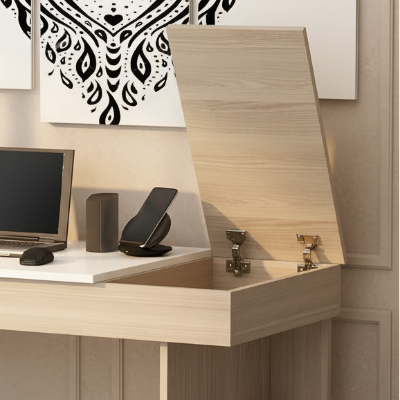 Desk Wooden & White - 120 x 50 x 75 cm  - WDSK35