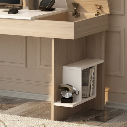 Desk Wooden & White - 120 x 50 x 75 cm  - WDSK35
