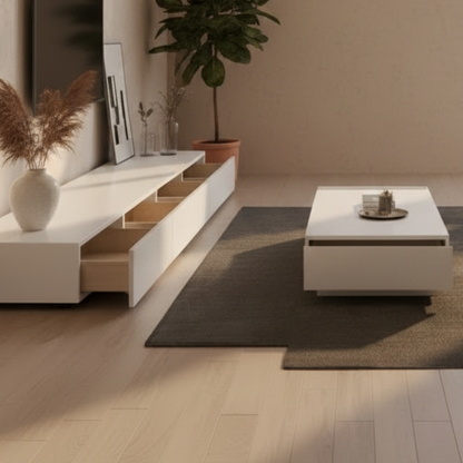 Living Room Set White - TVCT36