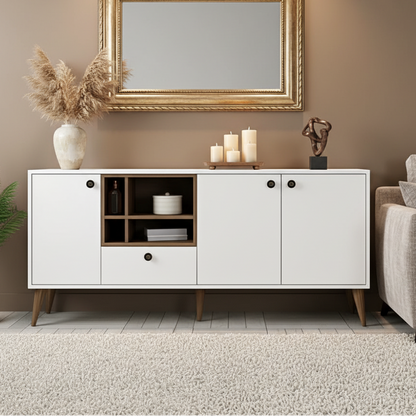 Buffet | White & Wooden - BUF58