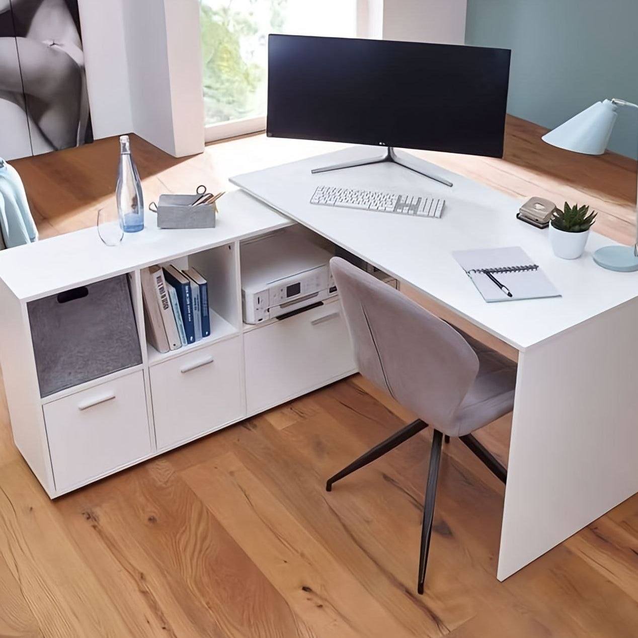 Desk White - 120 x 120 x 75 cm - WDSK2