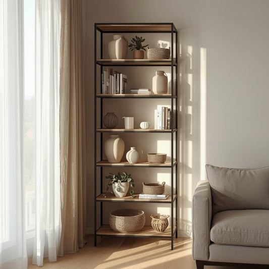 Iron and MDF wood Display unit - SW45