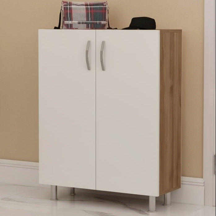 Shoe Closet White & Brown - 70 x 35 x 100 cm - WSH45