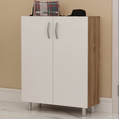 Shoe Closet White & Brown - 70 x 35 x 100 cm - WSH45
