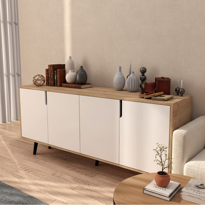 Buffet | White & Wooden - BUF59