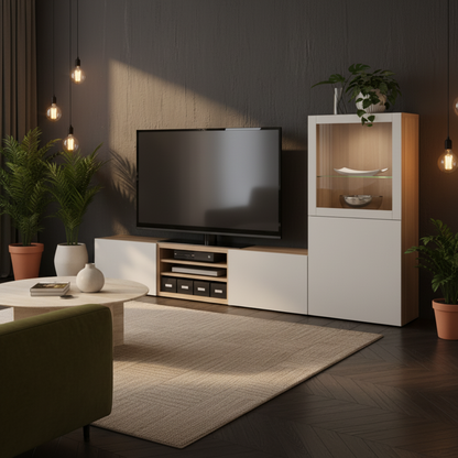 Tv Unit Wooden - 160 x 40 x 40 cm - TVUO18