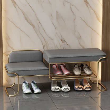 Iron gold shoe bench - SRS75